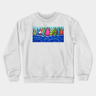 Rainbow Regatta Crewneck Sweatshirt